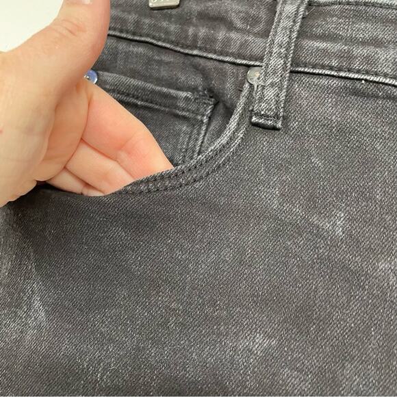 Articles of Society Black Acid Wash Dylan Slim Jeans Womens 31 Denim Zip Fly - Picture 5 of 11